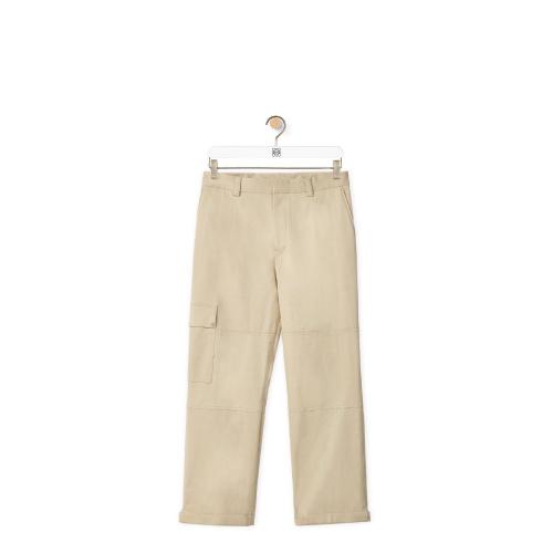  LOEWE羅意威 22年秋冬 男士 休閑褲 Cargo trousers in cotton H526Y04WB5-1250