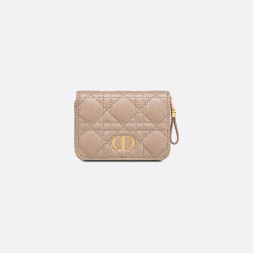  DIOR迪奧 22年秋冬 女士 錢包 Portefeuille compact zippe Dior Caro S5032UWHC_M45U