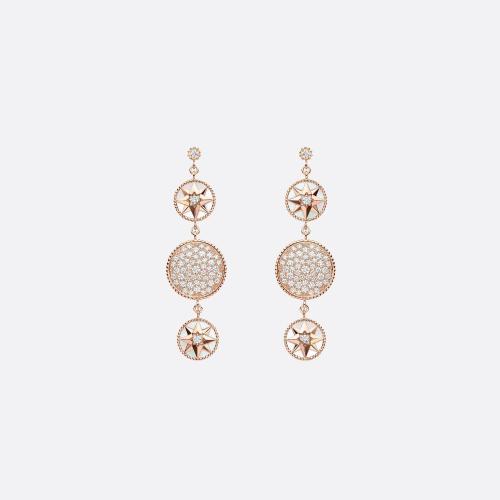  DIOR迪奧 女士 耳環(huán) 耳環(huán)-玫瑰色-18k-金、鉆石和珍 JRDV94025_0000 預(yù)定商品1-3周發(fā)貨