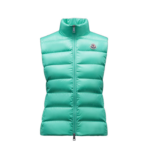 Moncler/蒙克萊 22年秋冬新款 Ghany系列 女士玉綠色無袖羽絨服馬甲H20931A525006895081B