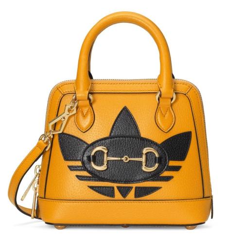  GUCCI古馳 22年秋冬 女士 adidas x Gucci Horsebit 1955系列迷你手袋 677212 U3ZDG 7775