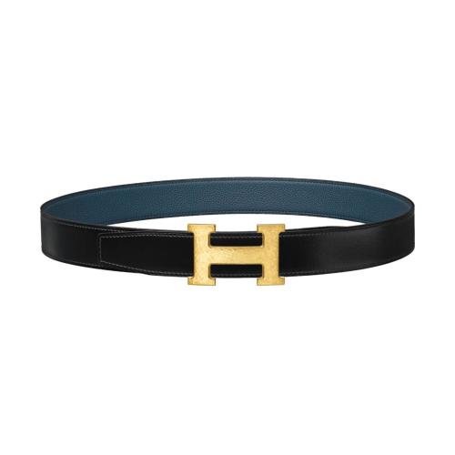 HERMES愛(ài)馬仕 22年秋冬 女士 腰帶 Boucle de ceinture H Martelee %26 Cuir de ceinture revers 預(yù)定商品1-3周發(fā)貨