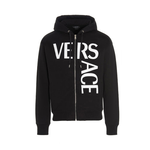 VERSACE/范思哲 男士純色棉質(zhì)外套LOGO連帽衫 1001083-1A00719 多色可選