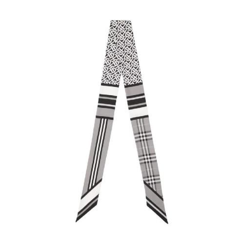  BURBERRY 22年秋冬 女士 蒙太奇印花窄版絲巾 80370161 預(yù)定商品1-3周發(fā)貨