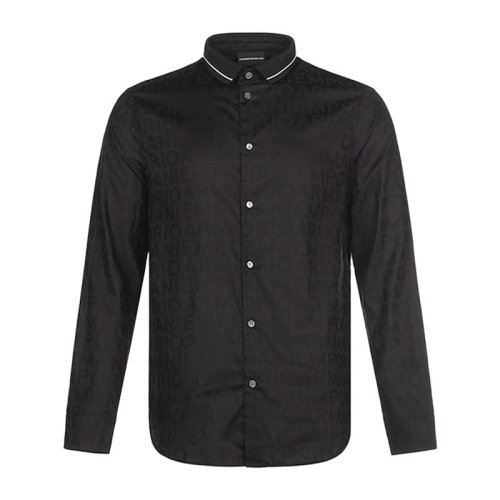  Emporio Armani/安普里奧阿瑪尼 男士印花棉質(zhì)長袖襯衫 6K1CD2 1NI5Z F048 PLFSX