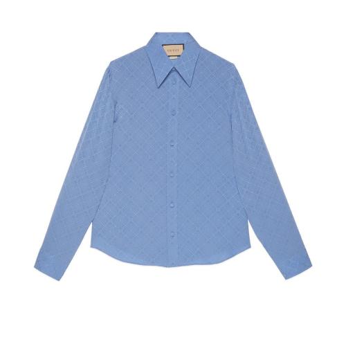  GUCCI古馳 22年秋冬 男士 Gucci HA HA HA特別系列G格紋襯衫 705546 ZADWP 4600