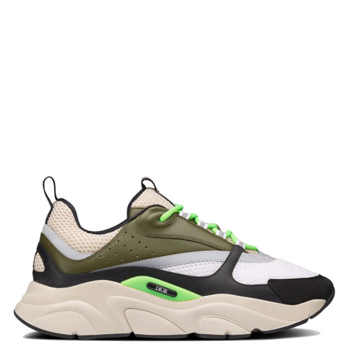 DIOR/迪奧 22年早春新款 B22系列 男士拼色科技針織和光滑小牛皮運(yùn)動鞋3SN231YKB_H661