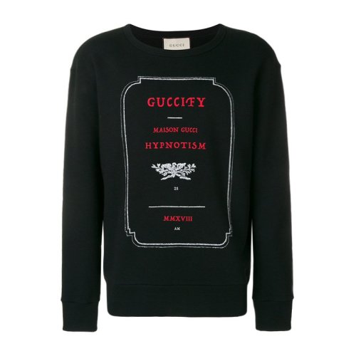 Gucci 古馳 男裝 服飾 Hypnotism棉質(zhì)長袖印花棉質(zhì)套頭衫 男衛(wèi)衣