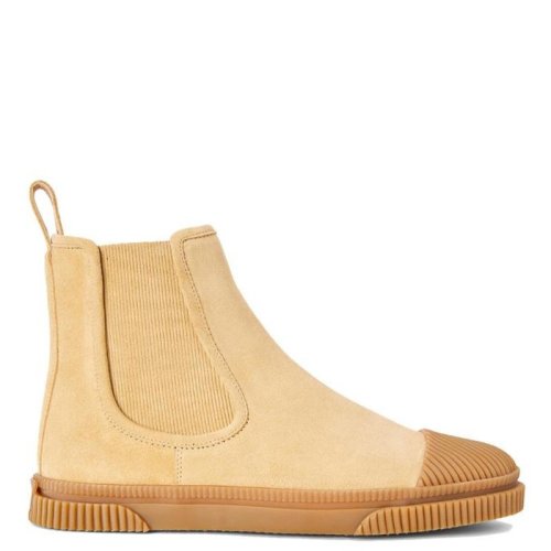  LOEWE/羅意威 男士金色簡約革絨面麂皮切爾西靴43碼 M816S05X11-8130