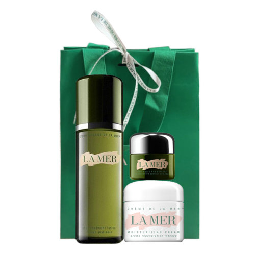 La Mer/海藍(lán)之謎  面部護(hù)理(修護(hù)精萃液150ml+濃縮修護(hù)眼霜15ml+精華面霜30ml)套裝新疆不發(fā)貨