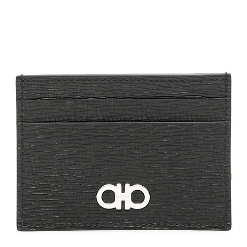 Salvatore Ferragamo/菲拉格慕 男士黑色卡包 66-A387-704956（99新未使用）