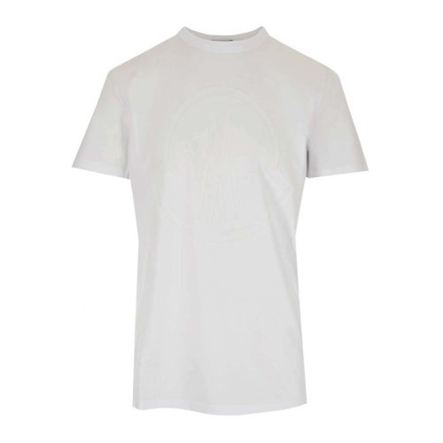  Moncler/蒙克萊 男士白色棉質(zhì)短袖T恤 8C00054-8390T-001 PLFSX