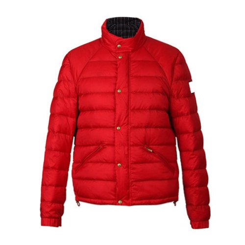 Moncler/蒙克萊  立領(lǐng)系扣時(shí)尚紅色 男士羽絨服 4135080 68240 401