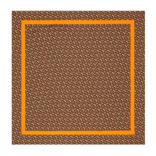 BURBERRY/博柏利 專屬標(biāo)識(shí)印花絲質(zhì)方巾80255601