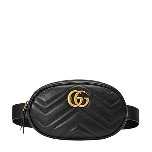 GUCCI/古馳 皮質(zhì) GG Marmont系列絎縫皮革腰包 皮質(zhì) 476434 DSVRT