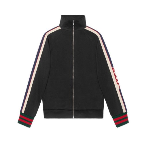 GUCCI/古馳 男士黑色高科技針織面料夾克?474634X5T391008