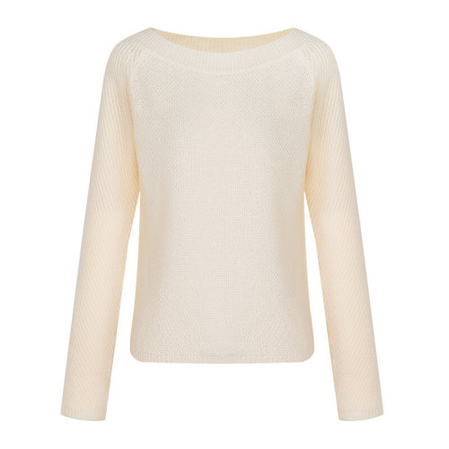 MaxMara/麥絲瑪拉 女士白色羊絨毛衣 Drava 006