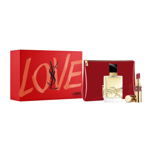 Yves saint Laurent/圣羅蘭  2021限量套裝 自由之香女士濃香水50ml+圓管口紅「86號」1.4ml
