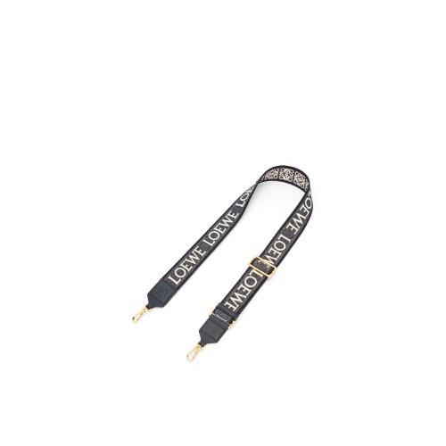  LOEWE羅意威 22年秋冬 女士 肩帶 Anagram strap in jacquard and calfskin C073T87X01-5544