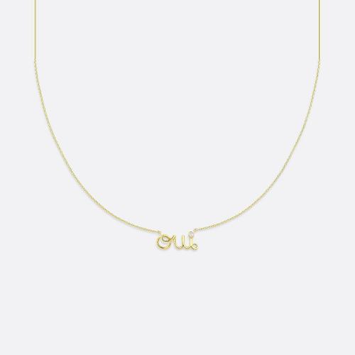  DIOR迪奧 22年春夏 女士 項鏈 Oui 項鏈 JOUI95007_0000 預(yù)定商品1-3周發(fā)貨