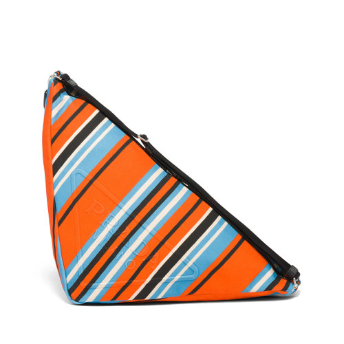 PRADA/普拉達 22年新款 男士橙色印花帆布徽標斜挎多功能可調(diào)節(jié)三角包2VY007_2D0Z_F0049_V_OLO