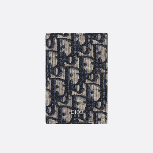  DIOR迪奧    男士 卡包 雙折卡夾 2ESCH138YSE_H05E 預(yù)定商品1-3周發(fā)貨
