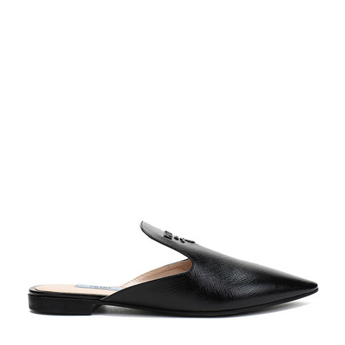 PRADA/普拉達(dá) 女士皮革平底鞋拖鞋皮鞋 1S538L 3A9S F B012