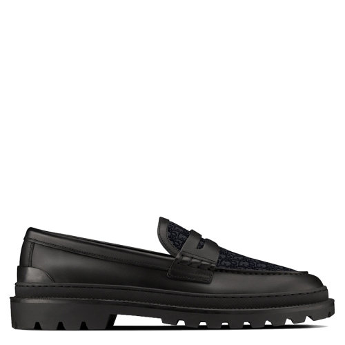 DIOR/迪奧 2021年新款 EXPLORER系列 男士黑色光滑小牛皮樂福鞋3LO103ZCD_H969