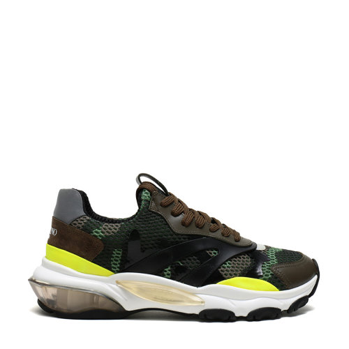 Valentino/華倫天奴 男士織物配皮系帶運動鞋休閑鞋 SY2S0B15 ZGG