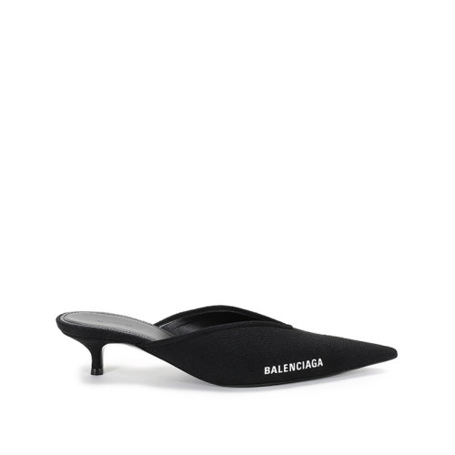 Balenciaga/巴黎世家 2021款 女士織物尖頭穆勒鞋拖鞋 628605 W1802