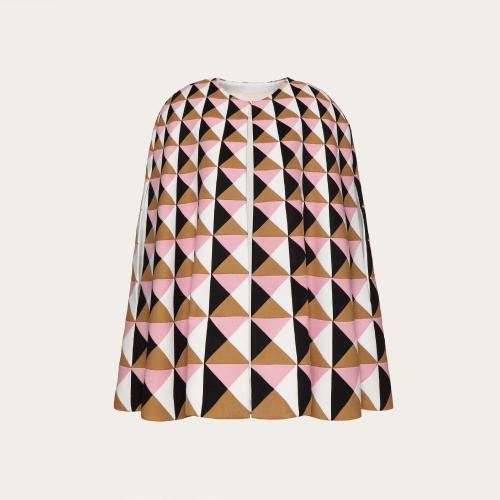  VALENTINO華倫天奴 22年秋冬 女士 斗篷 CAPE BRODéE EN DRAP COMPACT 1B3CG2C46JAM12