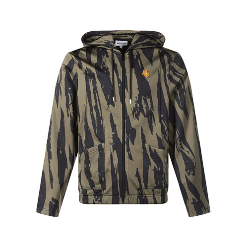 KENZO/高田賢三 男士錦綸迷彩連帽運(yùn)動(dòng)衫上衣外套 5BL771 4CA