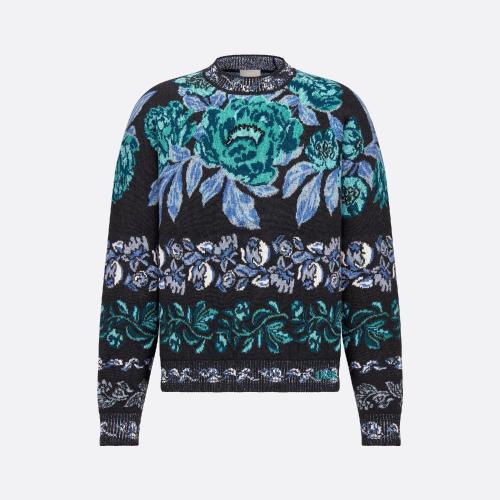  DIOR迪奧 22年秋冬 男士 針織衫 Dior Jardin 針織衫 213M650AT422_C986