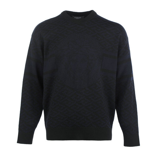 VERSACE/范思哲【22年新款】美杜莎圖案寬松套頭男士針織衫/毛衣 100361A02495