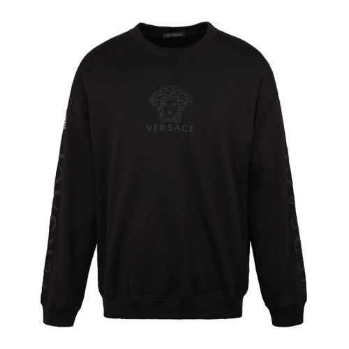 VERSACE/范思哲  男裝 時尚簡約 男士黑色棉質衛(wèi)衣 A83498A-22814-6A008