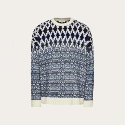  VALENTINO華倫天奴 22年秋冬 男士 針織衫 PULL RAS-DU-COU OPTICAL VALENTINO XV3KC19H86JN38