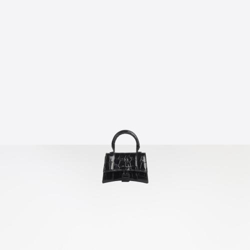  BALENCIAGA巴黎世家 22年秋冬 女士 單肩包 Hourglass 迷你 Top Handle 手袋 6373721LR671000 預(yù)定商品1-3周發(fā)貨