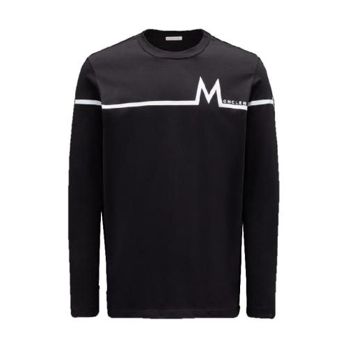 MONCLER蒙可蒙克萊 22年秋冬 男士 長(zhǎng)袖T恤 M Motif Long Sleeve T-Shirt H20918D000038390T99