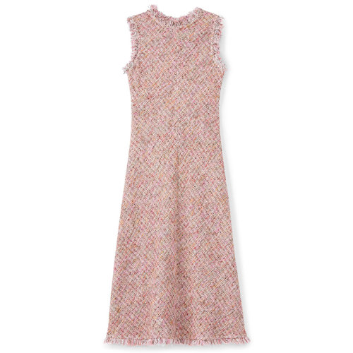 【21春夏新款】St. John/盛薔 針織修身無袖女士連衣裙K1130N2