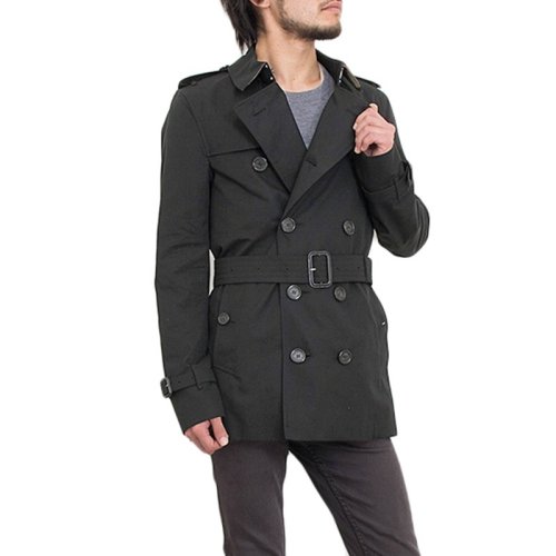  BURBERRY/博柏利 男士黑色棉質(zhì)大衣 3911048 PLFSX