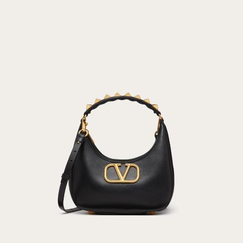  VALENTINO華倫天奴 22年秋冬 女士 單肩包 SAC HOBO STUD SIGN EN CUIR DE VEAU 1W2B0K69EIM0N