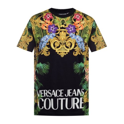  VERSACE JEANS COUTURE 男士彩色棉質(zhì)短袖T恤 B3GVA7KA 30329 899 PLFSX