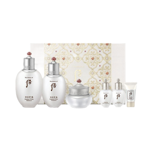 Whoo/后   拱辰享 雪玉凝水乳霜6件套（正裝：水150ml+乳110ml+面霜30ml）