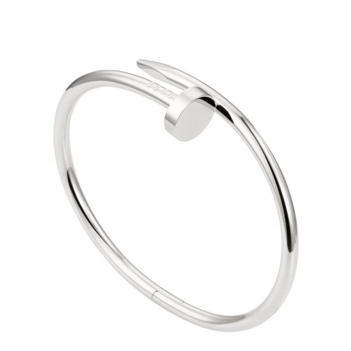 CARTIER/卡地亞 JUSTE UN CLOU 18K金白金手鐲 B6048315