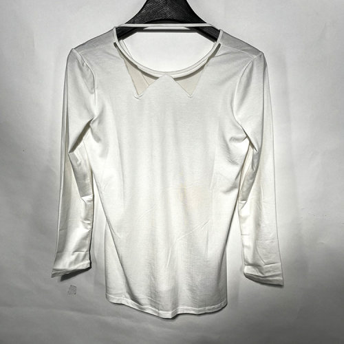 Emporio Armani/安普里奧阿瑪尼 白色女士長袖T恤（瑕疵折扣）