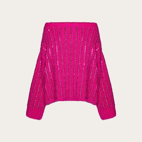  VALENTINO華倫天奴 22年秋冬 女士 針織衫 PULL BRODé EN MOHAIR 1B0KC39Q7HHUWT