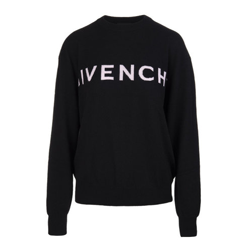 Givenchy/紀(jì)梵希 女裝 女士 黑色羊絨時尚針織衫/毛衣 BW90CU4Z9S-024