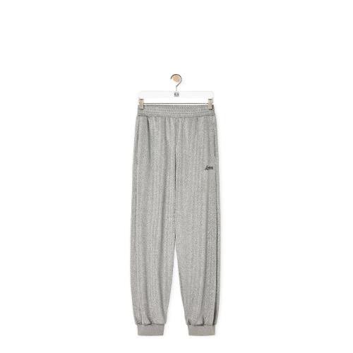  LOEWE羅意威 22年秋冬 女士 休閑褲 Tracksuit trousers in lurex jersey S800Y04X20-1160