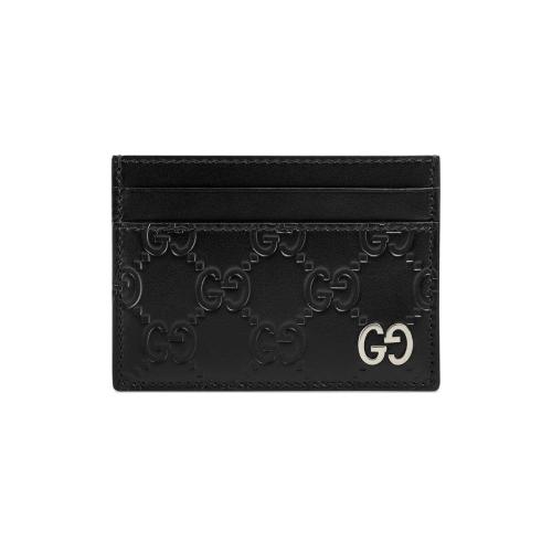  GUCCI古馳 22年秋冬 男士 Gucci Signature皮革卡片夾 473927 CWC1N 1000