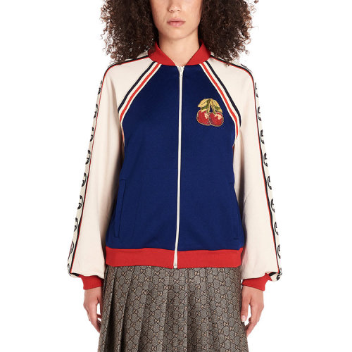 GUCCI/古馳  女性 胸標(biāo)  拼色 女士夾克 衛(wèi)衣  574008 XJBLA 4685